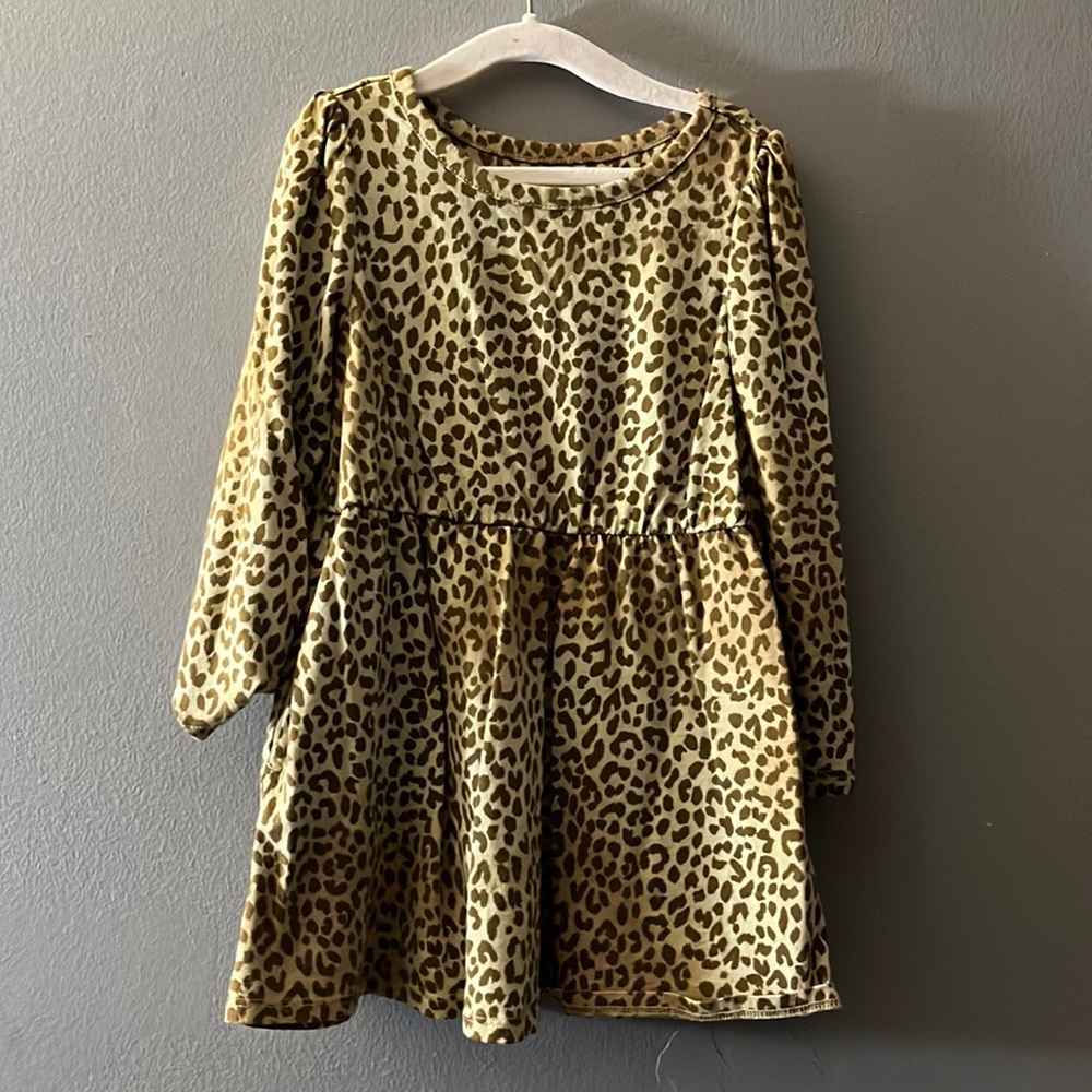 Lands’ End Toddler Leopard Dress with POCKETS